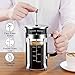 Veken French Press Coffee Maker (34 oz), 304 Stainless Steel Coffee Press with 4 Filter Screens, Durable Easy Clean Heat Resistant Borosilicate Glass - 100% BPA Free, Silver