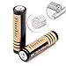 3000mah Rechargeable Battery 2 Packs 18650 3.7V Quality Lithium-ion Battery -Power for Flashlight - 2 Counts -More than 800 cycles