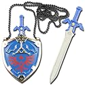Legend Heros Shield Elfs Master Sword Necklace