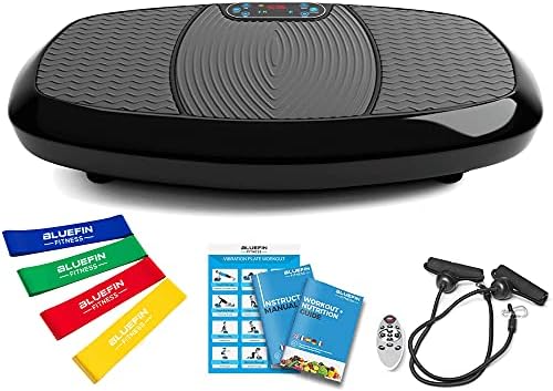 Bluefin Fitness Dual Motor 3D Vibration Platform | Oscillation, Vibration +  3D Motion | Huge Anti-Slip Surface | Bluetooth Speakers | Ultimate Fat Loss  | Vibration Plate