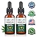 （2 Pack）Hemp Oil 5000MG for Pain Relief and Anxiety - 100% Organic Hemp Extract - Helps Improve Sleep Skin and Hair - GMO Free