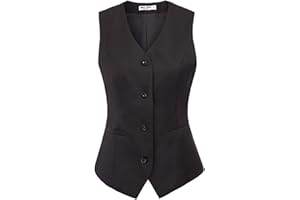 GRACE KARIN Womens Waistcoat Vest Vintage Steampunk Dress Jacquard Jacket