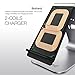 Bestand Aluminum QI Wireless Fast Charger Dock, Grey