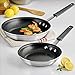 Tramontina Set of 2 Silvertone Aluminum Frying Pans (8 and 10 in.)
