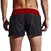 Funycell Men's Shorts Swim Trunks with Zipper Pockets Black US S
