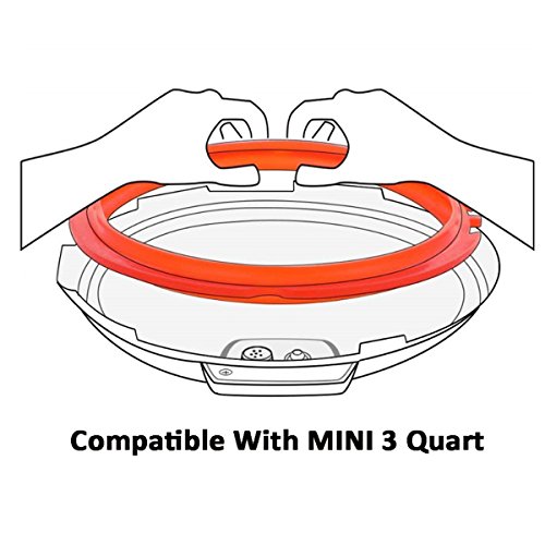 Nice-Components Silicone Sealing Ring for IP Models 3 Quart, Free Silicone Oven Mitts for Pressure Cooker Accessories,Sweet and Savory,Common Clear Edition Ring Fit IP Models - Thumbnail 4