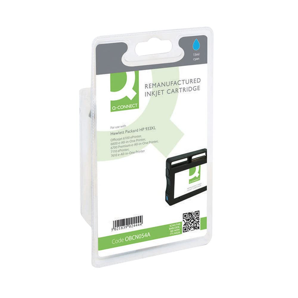 Q-Connect Ink for HP No933XL Ink Cartridge - Cyan