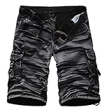 Clardy Men's Casual Multi Pocket Cargo Shorts