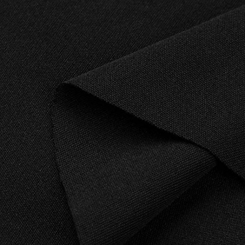 Women's Elastic Waist Casual A Line Layered Ruffled Frill Skorts High Waisted Mini Skirt Shorts (Black, M) - Thumbnail 6