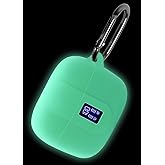 Geiomoo Silicone Case Compatible with TAGRY X08, Protective Cover with Carabiner (Luminous Blue)