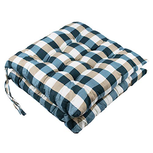 youta Seat Patio Cushion Reversible Set of 2 Chair Cushions Furniture Garden Square Chair Pads f ...