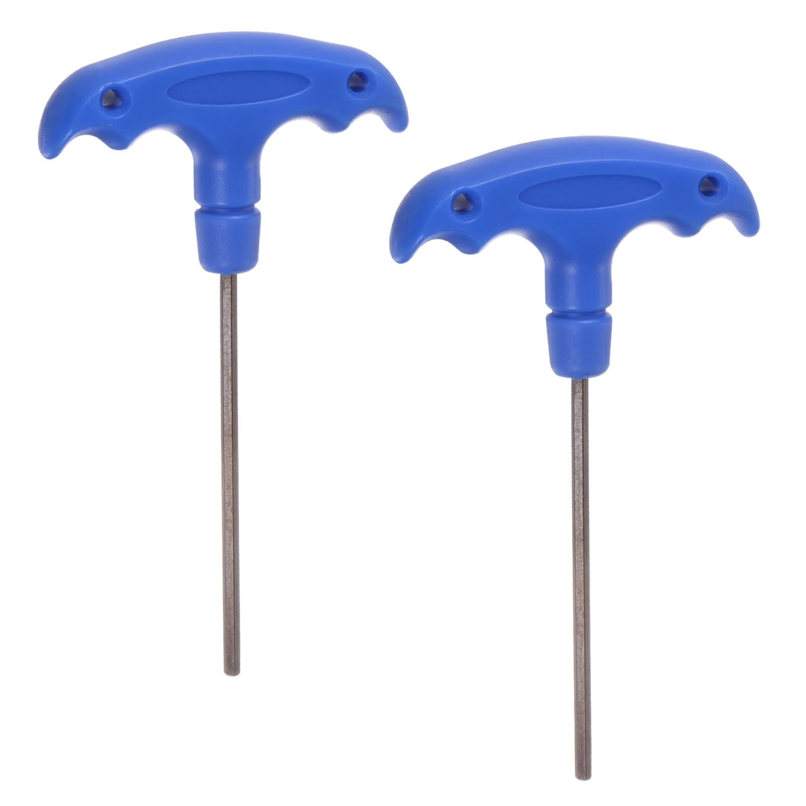 TOP-VIGOR 2Pcs H3 T-Handle Hex Key Wrench, 3mm S2 Steel T-Key Inner Hexagon Spanner Allen Key Allen Key Repair Tool