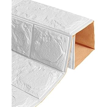 10 piezas 3d pegatinas de pared de ladrillo, espuma de polietileno