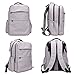 Diaper Bag Baby Care Backpack, Multi-Function Travel Nappy Bags with Insulated Pockets, Smart Open Designer Large Capacity Waterproof Fabric Nursing Bag, Grey