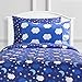 Chital Unisex Twin Bed Sheets | 4 Pc Gender Neutral Kids Bedding Set | Starry Night Sky Print | 1 Flat & 1 Fitted Sheet, 2 Pillow Cases | Durable Super-Soft, Double-Brushed Microfiber | 15” Deep