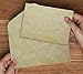 5X7 Cut Size Blank Cards with A-7 Envelopes - Aged Parchment Look - 50 Card and Envelope Sets by ThunderBolt Paper - for Invitations, Greeting, Thank Yous, Weddings - 65# Light Weight Cover Cardstock