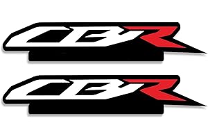 AWONDERFUL Motorcycle Fairing Sticker Decal, Reflective Vinyl Decal CBR with Strong Stickiness, Sticker CBR Fairing Decal for Honda CBR600RR CBR1000RR Fairing Kit Stickers Decals,Black White Red