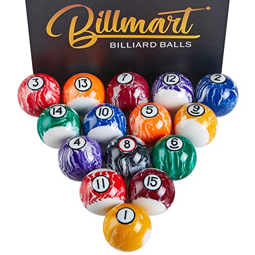 Billmart Billiard Balls Set 16 Pool Table Balls