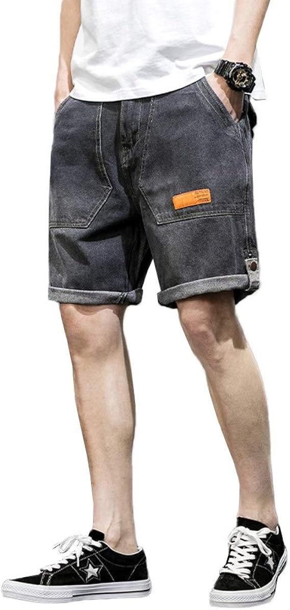 Amazon Jpバレンタインデー 半ズボン メンズ ショートパンツ デニム パンツ ジーパン 短パン ハーフパンツ 五分丈 夏 ストレート ゆったり 大きいサイズ 快適 爽やか 韓国ファッション オシャレ 上品 ショートパンツ 通販
