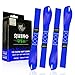 Rhino USA Soft Loop Tie Down Straps (4-Pack) - 1.6 Inch x 17 Inch (5,000 lbs Break Strength) Heavy Duty Motorcycle Handlebar Straps for use with Ratchets for ATV, UTV, Dirt Bike (Blue)