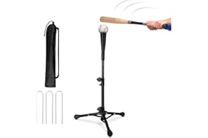 Wiseek Kids Baseball Tee, 20.87 to 31.29 Inches Batting Tees for Baseball with Carry Bag, Portable Stable Baseball Tees for Hitting, Tripod Tanner Tee for Baseball Practice Stand Aged 3-8 Years