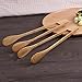 Longay 2PCS Handmade Tong Bamboo Food Toaster Tongs Wooden Salad Cake Snack Clip Grip Bread BBQ Tong Clamp Cooking Utensils