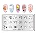 BORN PRETTY Nail Art Stamp Template Rectangle Stamping Plate manicuring Decoration Thanksgiving 3 Pcs Bundle