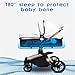 BABIFIS Baby Strollers 3 in 1 PU Leather Baby Carriage Eco-Friend Strong Light Baby Pram 0-4 Years Newborn Gifts D