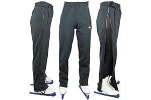 SKATING SPIRIT Ice Skating Zip on Zip Off Training Pants (Adult Size), Put on and take Off Without Removing Skates