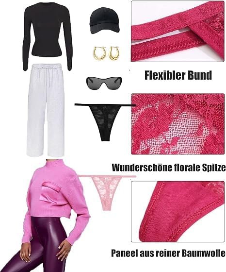6er Pack Seamless Slips Damen Nahtlose Unterhosen Sexy Unterwäsche Bequem Dessous Frauen Invisible Panties Underwear Women Bikini Mehrpack XS-XL