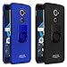 DTEK 60 Case, BlackBerry DTEK60 Case,MicroP Super Frosted Shield Hard Cover Case with Stand and Screen Protector Compatible for BlackBerry DTEK60 (Black)