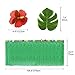 LoveS Hawaiian Luau Party Supplies Set - 1Pack Hawaiian Grass Table Skirt with 12Pcs 8