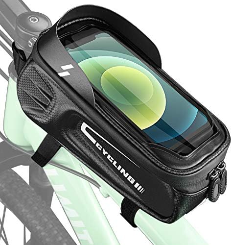 Jioxui 自転車フレームバッグ 自転車バッグ Tpu 強力固定 防水耐磨 梅雨対策 収納便利 小物入れ 大容量 軽量 7 0インチスマホ対応 携帯電話のタッチスクリーン 取り付け簡単 遮光 夜間安全 サイクリング用品 ロードバイク マウンテンバイク クロスバイク適用