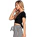 OUMAL Women Girls Lady Sexy Crop Top Skeleton Hands Printed Halloween Short Sleeve T Shirt