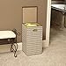 Household Essentials 5624-1 Collapsible Single Laundry Hamper with Magnetic Lid | Chevron