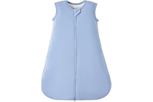 Duomiaomiao 1.0 TOG Rayon Made from Bamboo Baby Sleep Sack, Thermal Regulation Side-Open Zipper Baby Wearable Blanket