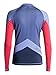 Roxy Juniors' XY Long Sleeve Rash Guard, Chambray, Medium