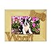 Isaac Jacobs Natural Wood Sentiments Dog “Woof!” Picture Frame, 4x6 inch, Photo Gift for Pet Dog, Puppy, Display on Tabletop, Desk (Natural, 4x6)