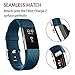 POY Replacement Bands Compatible for Fitbit Charge 2, Classic Edition Adjustable Sport Wristbands