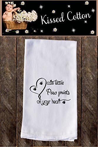 Cat Paws Funny Dish Towels , Funny Tea Towels , Flour Sack Towel Kitchen Decore, Custom, Tea Towel, Kitchen Dishcloth , Dishtowel Dish Towel {KC000178}