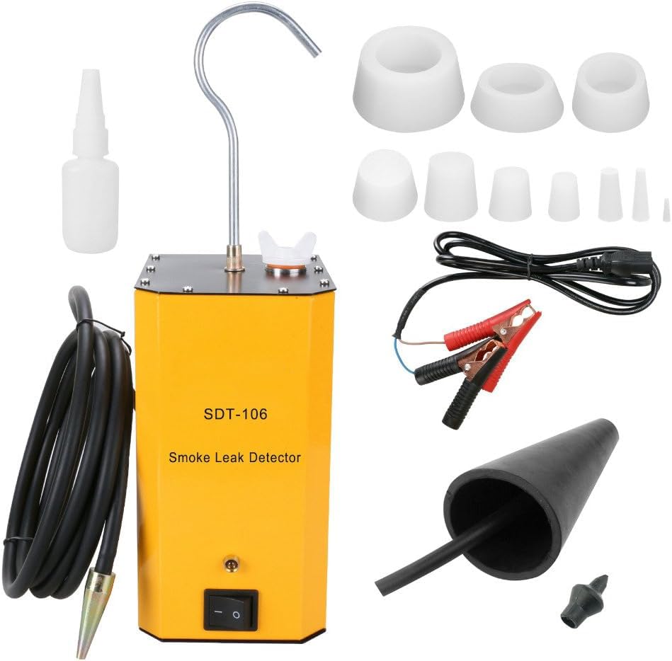 Photo 1 of ** SEE NOTES **
Leak Detector SDT106 Automotive Smoke Machine Car Smoke Tester Fuel Leak Detectors EVAP Smoke Tester Car Pipe Leakage Tester Vacuum Leaks Detector Built-in Air Pump for 12V Vehicles