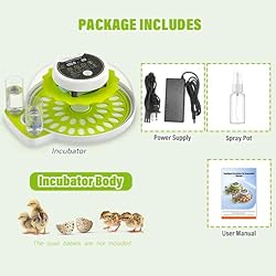 Quail Egg Incubator for Hatching 40 Quail Eggs with