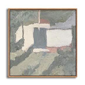 Framed Canvas Wall Art Metaphysical Still Life with Triangle by Giorgio Mordian Canvas Prints Home Artwork Decoration for Living Room,Bedroom - 16x16 inches