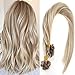 Sunny 50 Strands Brazilian Remy Utip Hair Extensions Blonde mixed Brown Highlight Silk Straight Fusion Tip Hair 20 Inches 50g