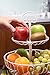 Juvale Large White Fruit Basket for Kitchen Counter, Metal 3 Tiered Fruit Stand for Countertop, Fresh Produce, Fruits and Vegetables, Organization, Storage Rack (18 In)