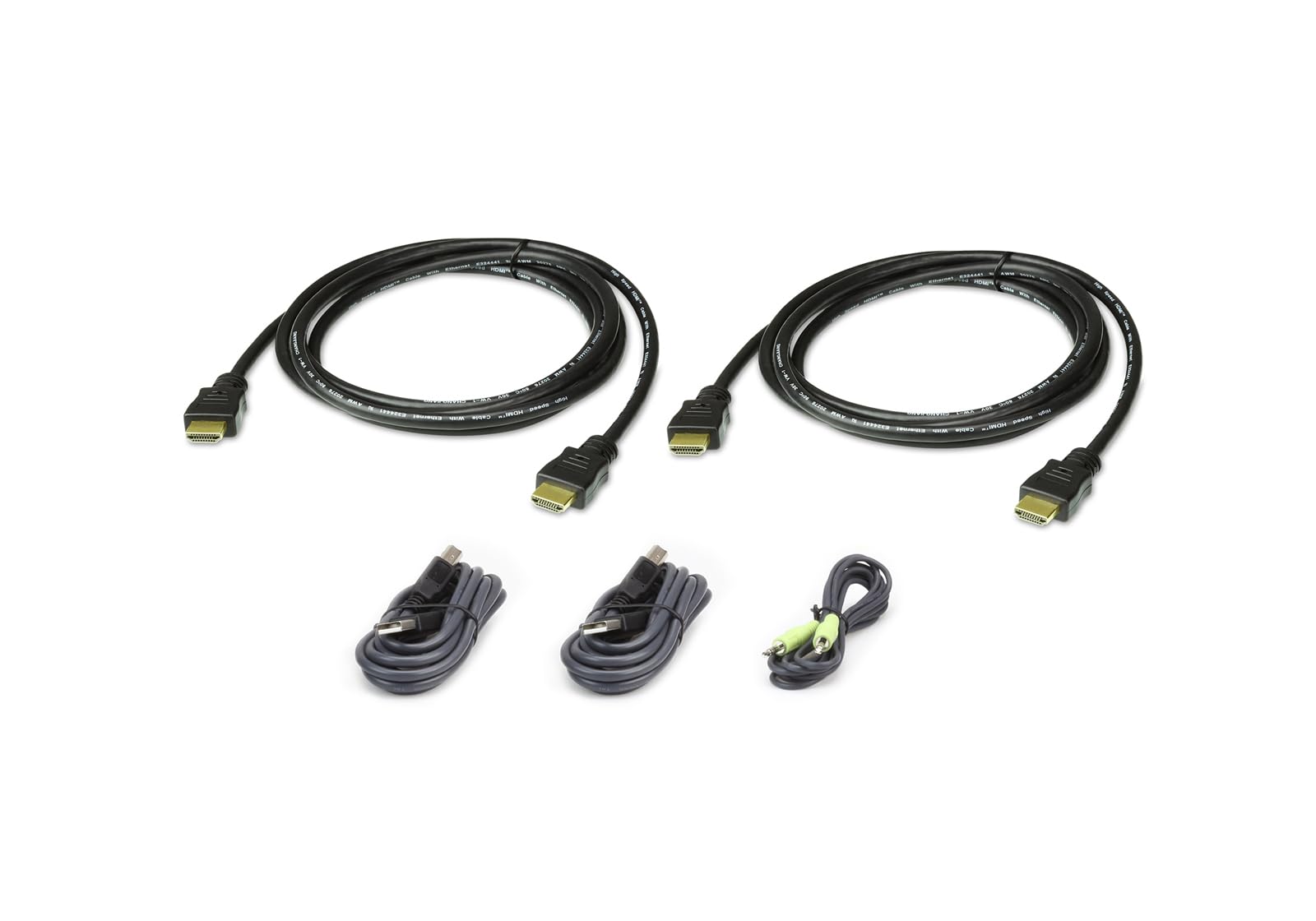 ATEN 2L-7D02UHX5 USB HDMI Dual Display Secure KVM Cable Set