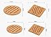 Bamboo Trivet, NC Home Kitchen Bamboo Hot Pads Trivet, Heat Resistant Pads Teapot Trivet, Square and Round (Multi-Size, Pack of 4)