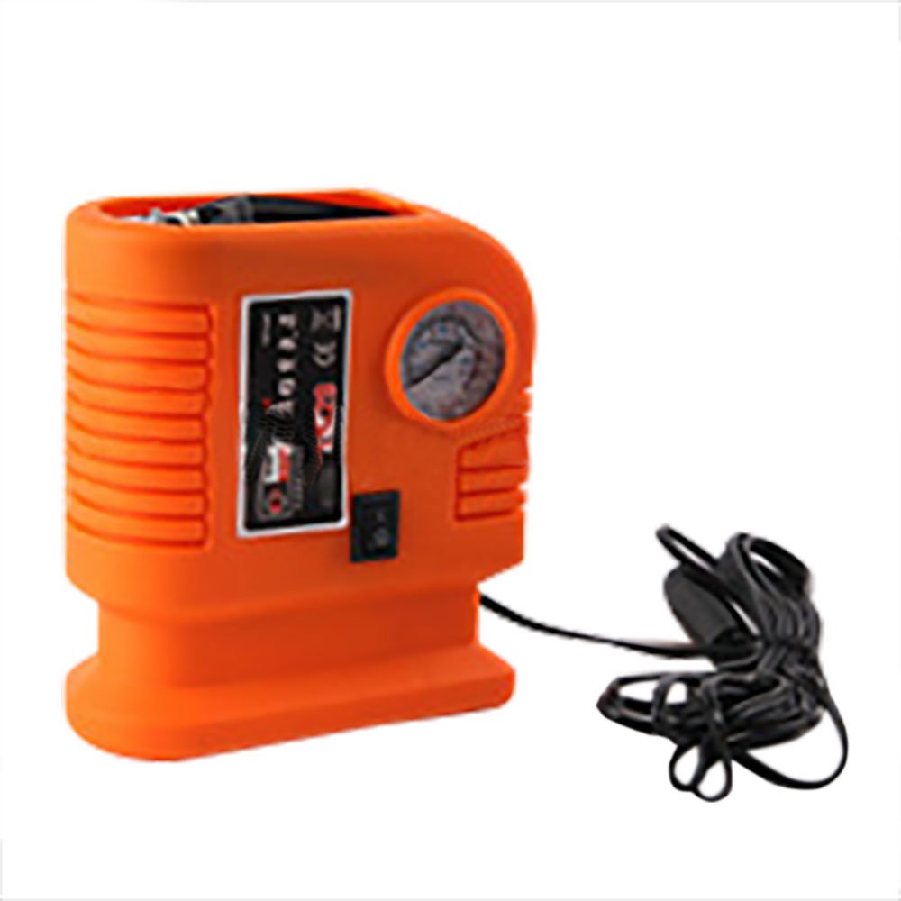 NUZAMAS Portable Tire Inflator Air Compressor - 150 PSI, 3 Valve Adapters, 2.6M Cord with 12V DC Cigarette Plug & Free Alligator Clips