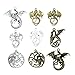 MANLOUFUSHI Vintage Metal Dragon Charms Pendant for Jewelry Making DIY Zinc Alloy Animals Dragon Pendant Charms Wholesale 20pcs/lot