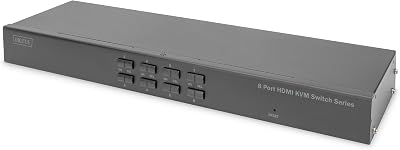 Digitus 8 Port HDMI KVM Switch 4K 30Hz USB Rack Console DS-12910